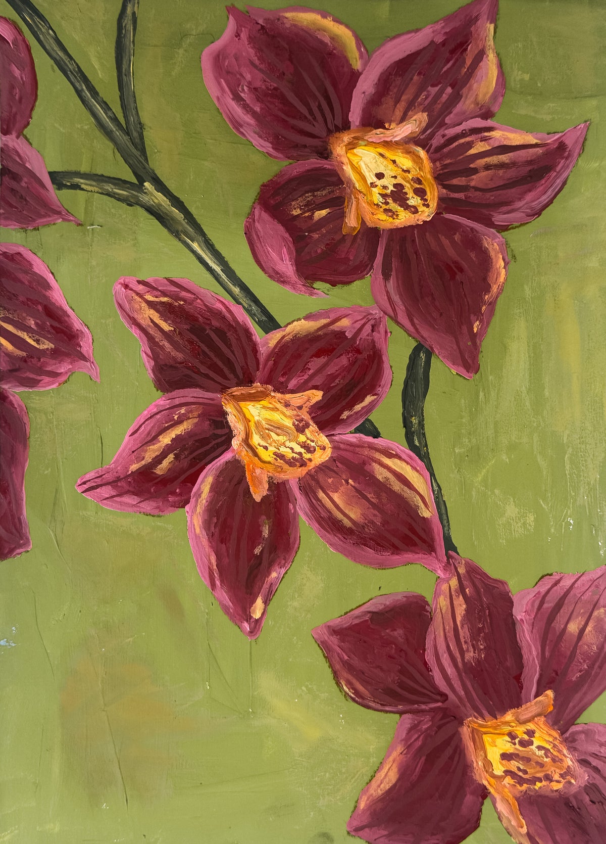 'Orchid branch' print