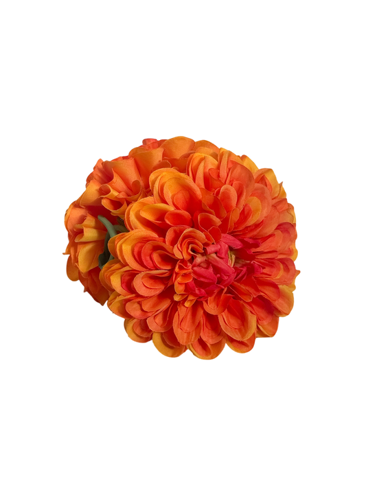 ' Orange Dahlia ' claw clip
