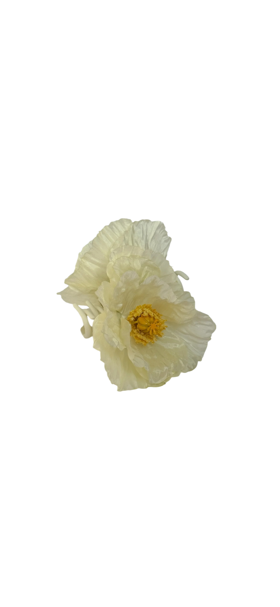 'White Poppy' claw clip