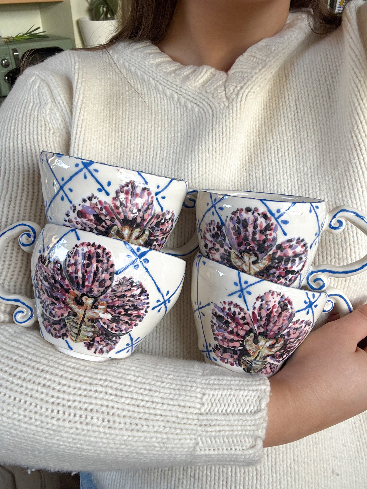 Spotty Orchid mug