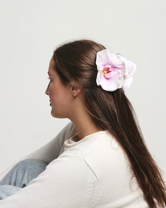 ' Pale Pink Phalaenopsis ' claw clip