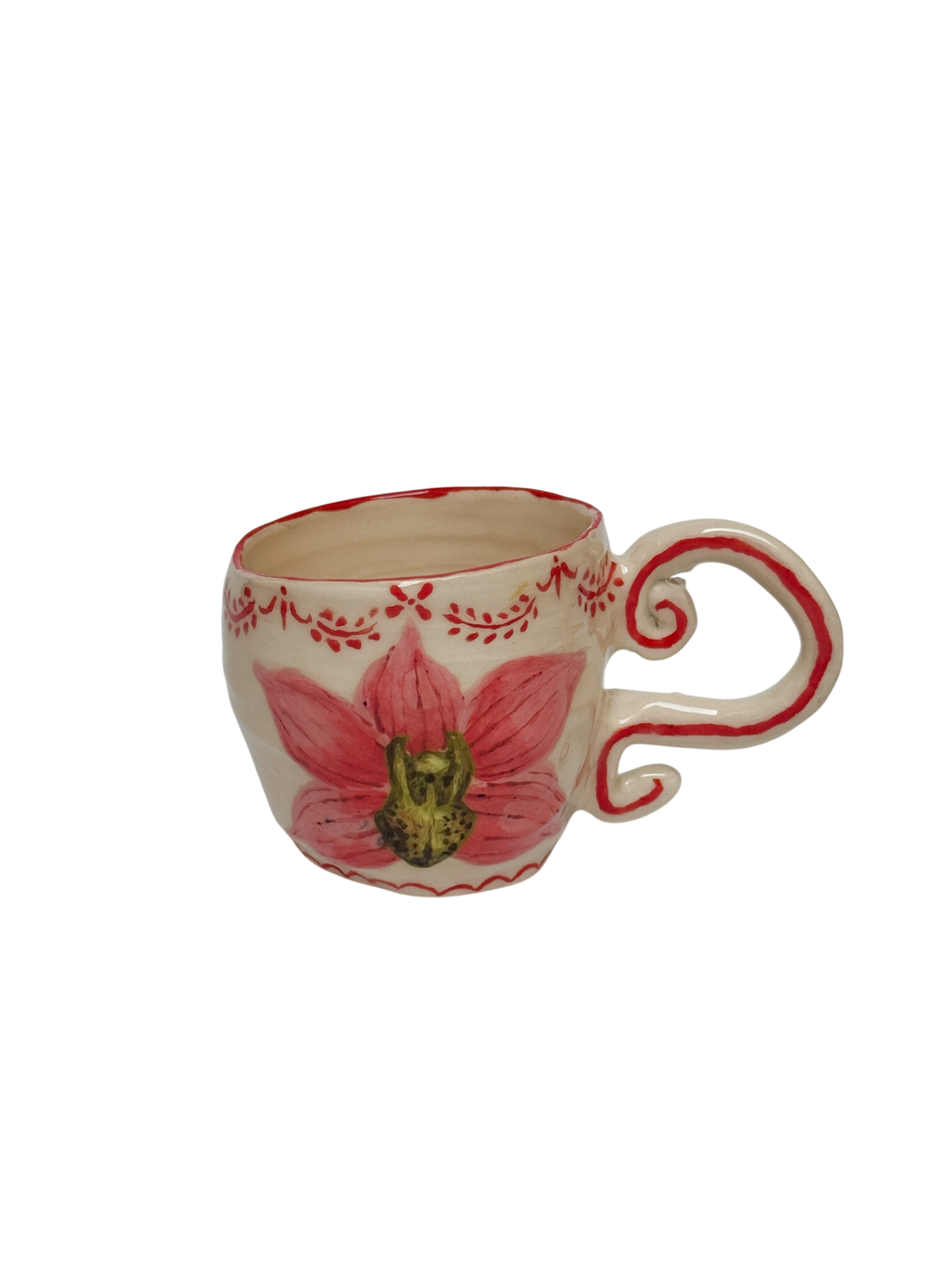 Pink cymbidium mug
