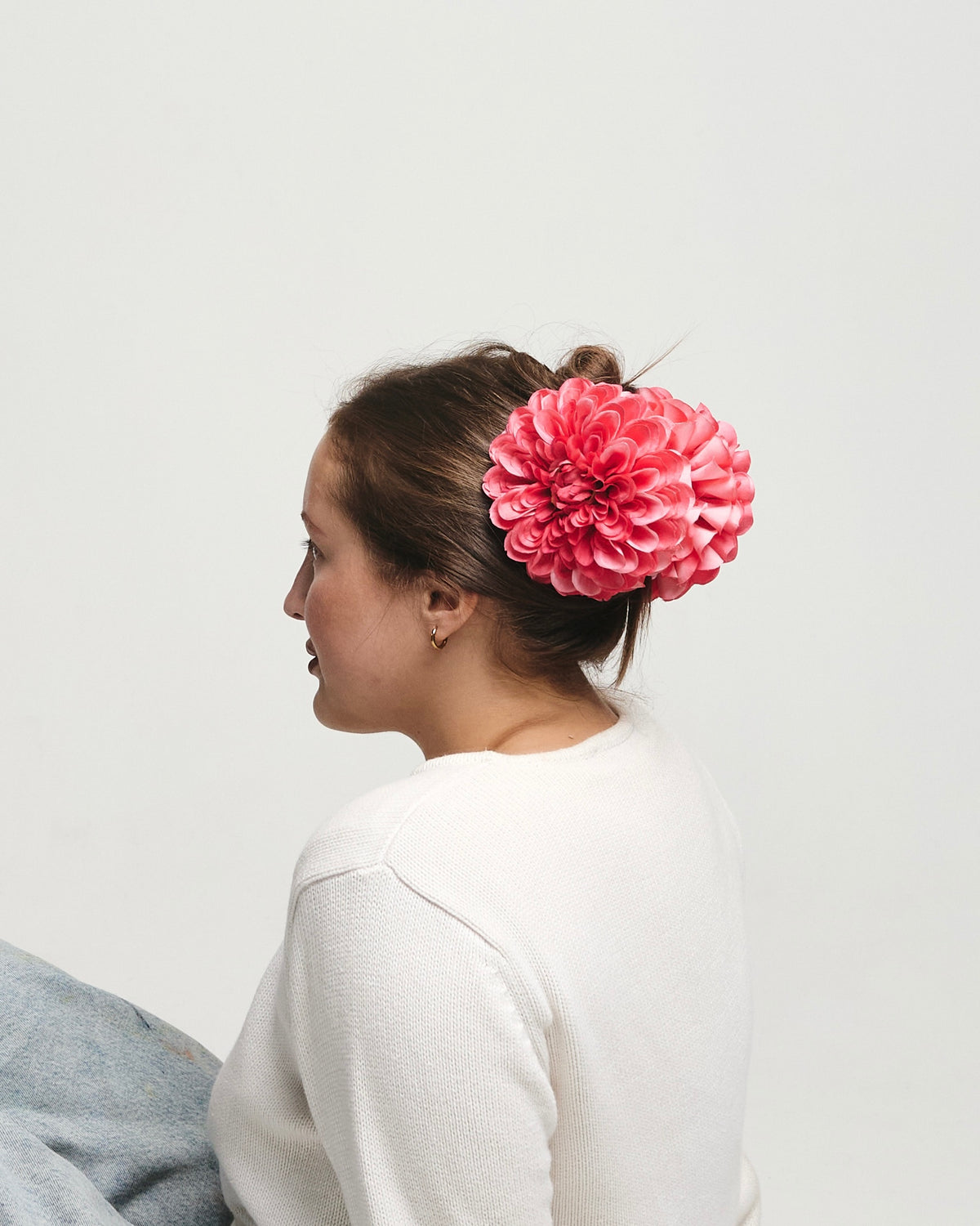 ' Pink Dahlia ' claw clip