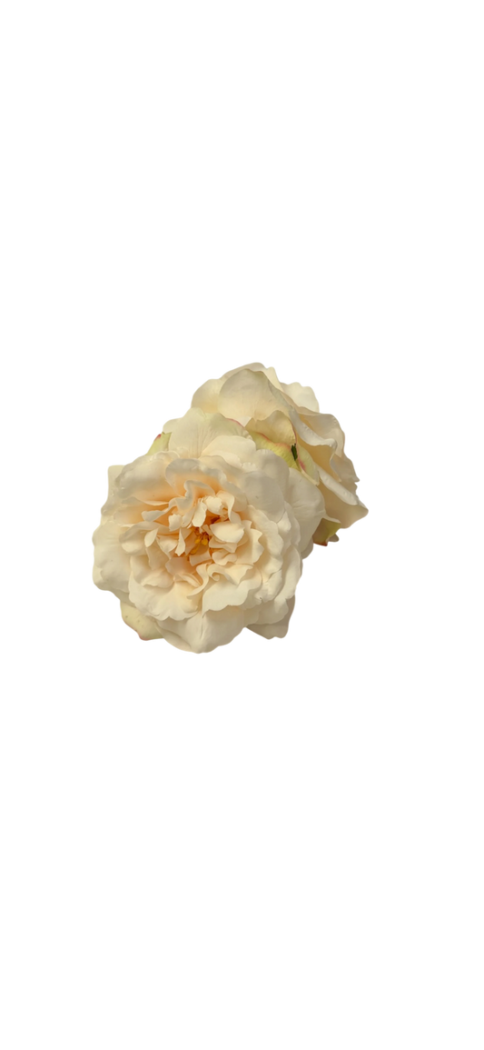 Ivory rose claw clip
