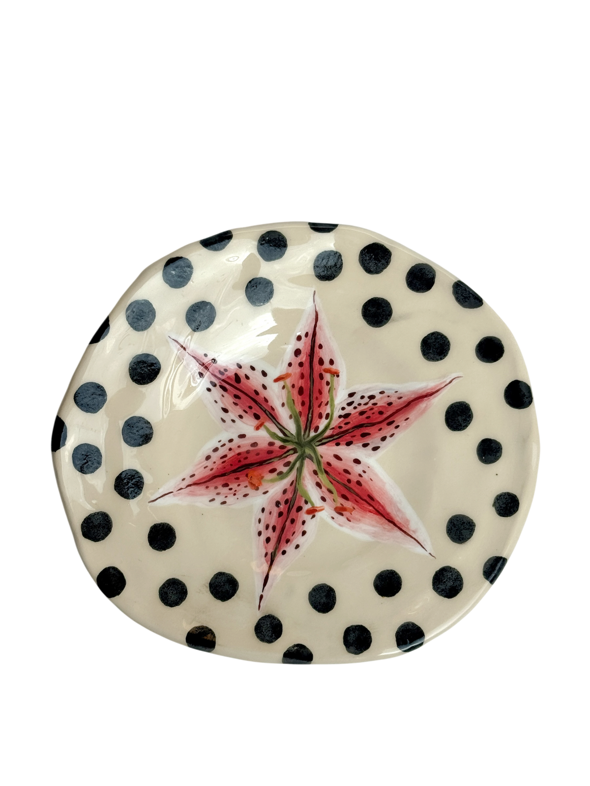 Madonna Lily Polka plate