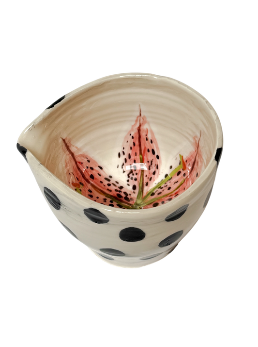 Madonna lily matcha bowl