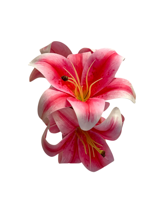 ' Stargazer Lily ' claw clip