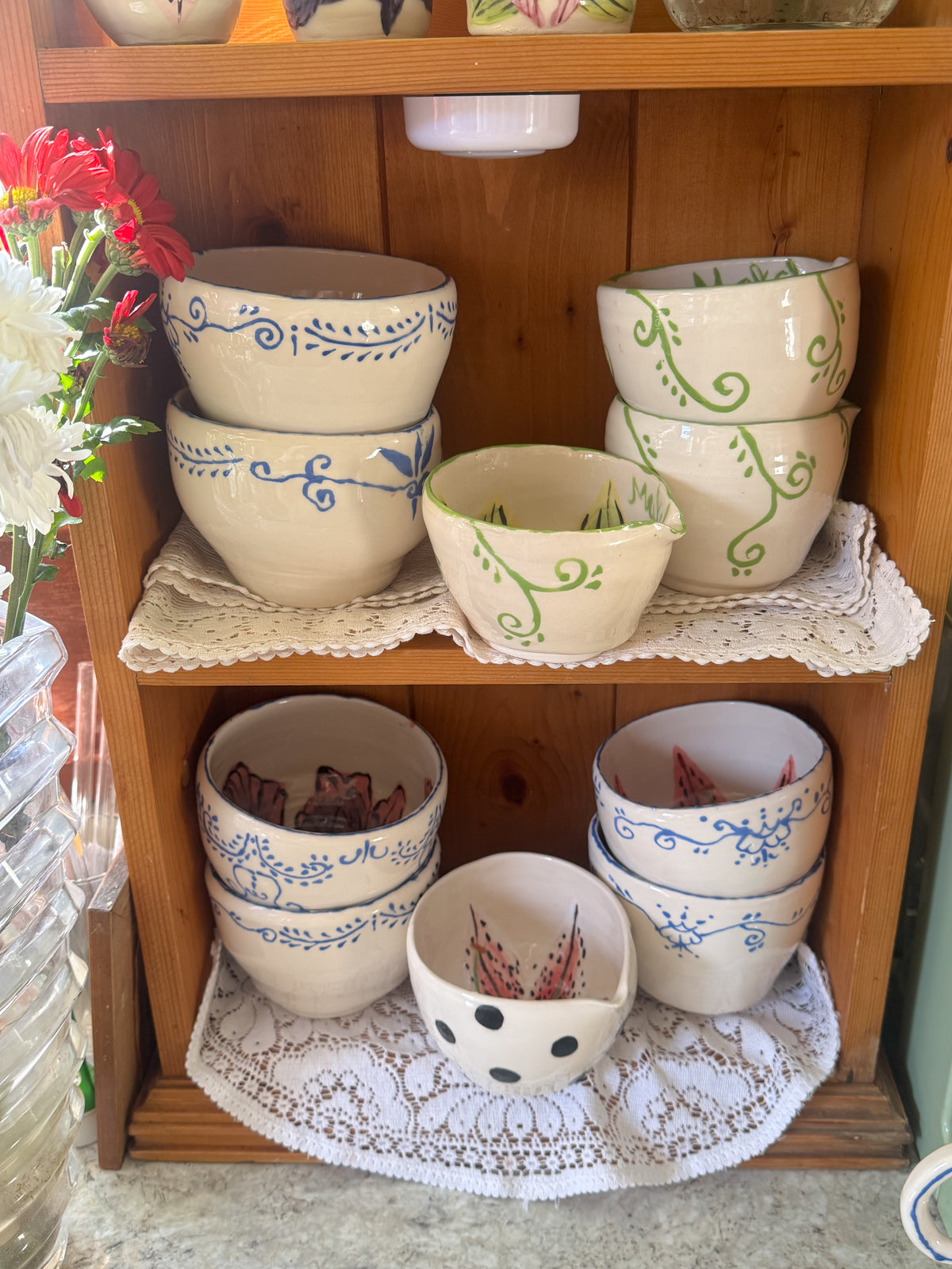 Madonna lily matcha bowl