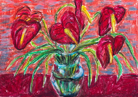 'Anthuriums' print