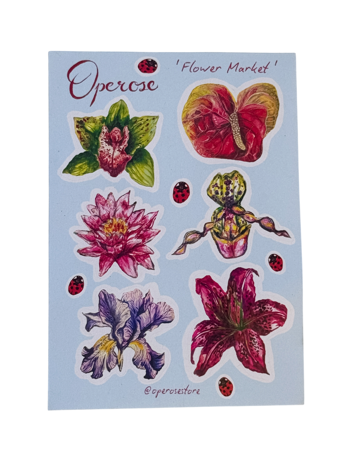 'Flower Market' Sticker sheet