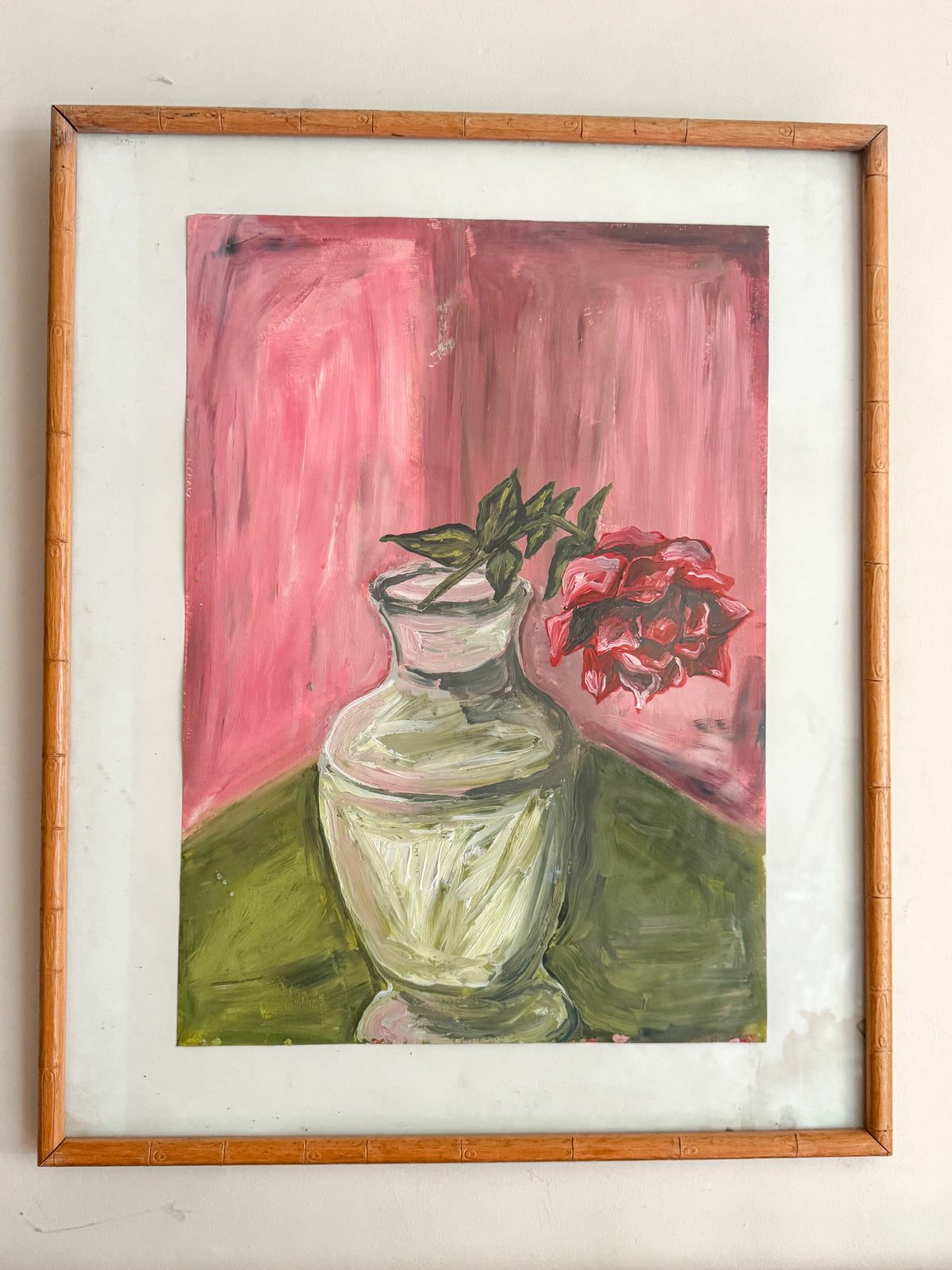 'Single rose' print