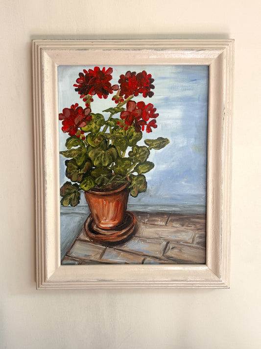 'Grandmas Geraniums' print