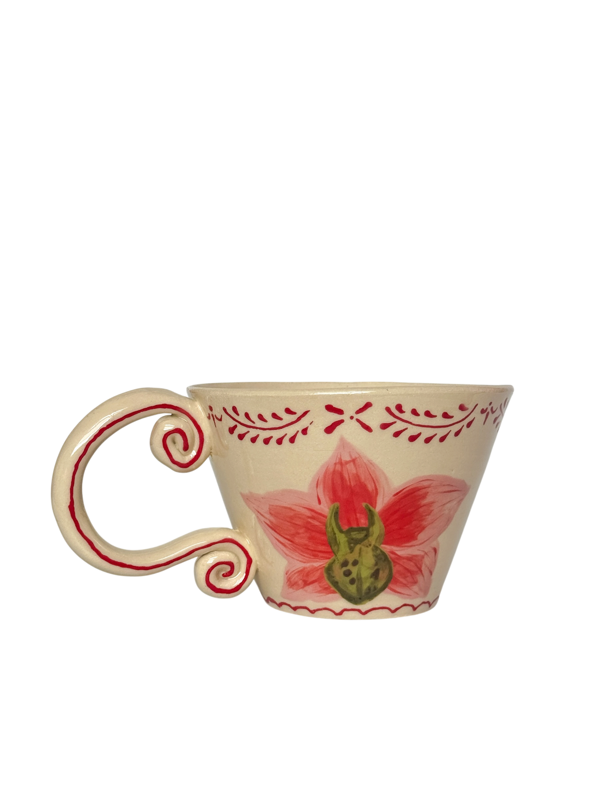 Pink cymbidium mug