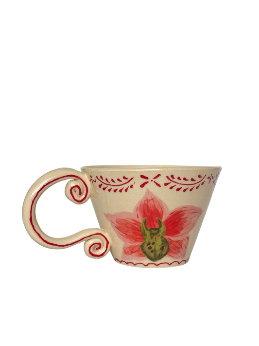 Pink cymbidium mug