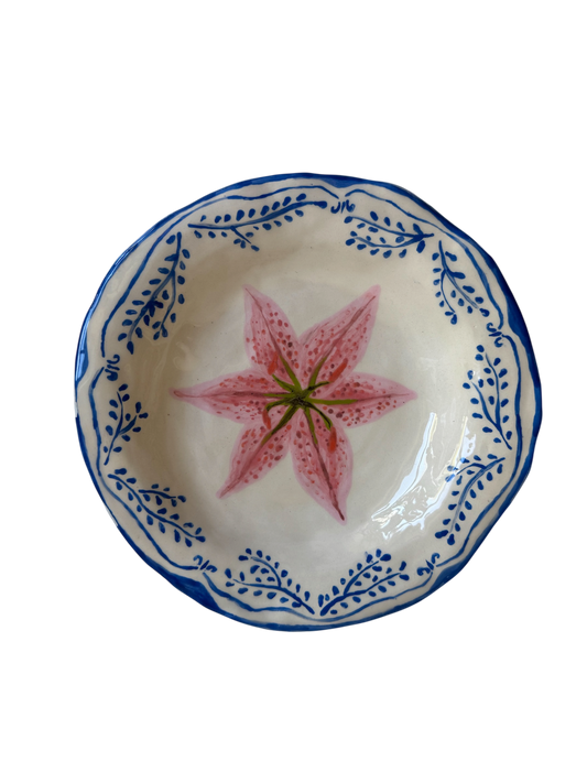 Stargazer lily plate