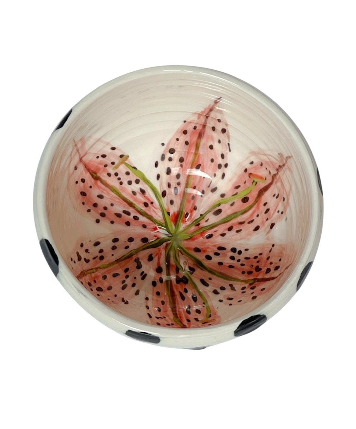 Madonna lily polka bowl
